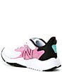 New Balance Girls' Rave Run V2 Hook-and-Loop Running Shoes (Toddler), Color:White/Real Pink/Black - Image 3