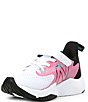Color:White/Real Pink/Black - Image 4 - Girls' Rave Run V2 Running Sneakers (Youth)