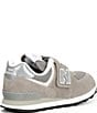 New Balance Kids' 574 Double Hook-and-Loop Sneakers (Toddler), Color:Grey/White - Image 2