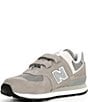 New Balance Kids' 574 Double Hook-and-Loop Sneakers (Toddler), Color:Grey/White - Image 4