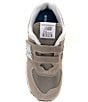 New Balance Kids' 574 Double Hook-and-Loop Sneakers (Toddler), Color:Grey/White - Image 5