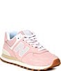 Color:Orb Pink/Grey Matter - Image 1 - Women's 574 Lifestyle Suede Retro Sneakers