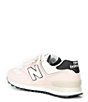 Color:Washed Pink/Blacktop - Image 3 - Women's 574 v2 Suede Color Block Lifestyle Sneakers