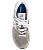 Color:Grey - Image 5 - Women's 574 v3 Evergreen Suede Retro Lifestyle Sneakers