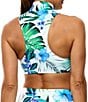 Athena NEXT by Athena Aloha Paddle Out Racerback Swim Top, Color:White - Image 2