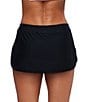 Athena Next by Athena Good Karma Lotus Skort Swim Bottom, Color:Black - Image 2