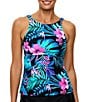 Next by Athena Island Luau Extend High Neck Tankini Swim Top - Image 1