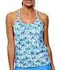 Next by Athena Oasis Third Eye Palm Print Bra Size Tankini Swim Top - Image 1