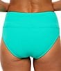 Athena Next by Athena Rib Harmony High Waist Swim Bottom, Color:Plastic Teal - Image 2