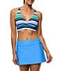 Next by Athena Wide Stripe D-Cup Size Bra Surplice Swim Top - Image 3