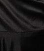 Color:Black - Image 4 - Plus Sleeveless Cowl Neck Lace-Up Back Mesh Corset Long Dress