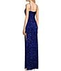 Color:Royal - Image 4 - Sleeveless Spaghetti Strap Geometric Sequin Dress