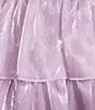 Next Up Sleeveless V-Neck 3-Layer 7 Ruffle Skirt Dress, Color:Lavender - Image 4