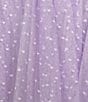 Next Up Solid Dot Mesh Sweetheart Neck Twist Front Adjustable Spaghetti Strap Tiered Ruffle Dress, Color:Lavender - Image 4