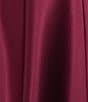 Next Up Spaghetti Strap Notch V-Wire Front Slit Long Dress, Color:Wine - Image 4