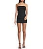 NIA Ariel Pinstripe Coordinating Mini Skort, Color:Black - Image 5