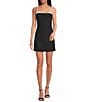 NIA August Pinstripe Peek-A-Boo Top Mini Dress - Image 1