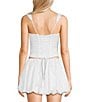 NIA Averie Corset Sweetheart Neck Coordinating Tank Top, Color:White - Image 2