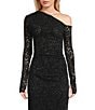 NIA Selena Velvet Lace One-Shoulder Coordinating Top - Image 1