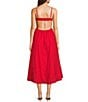 NIA Destene Sleeveless Sweetheart Maxi Dress, Color:Cherry - Image 2
