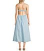 NIA Destene Sleeveless Sweetheart Maxi Dress, Color:Pale Blue - Image 2