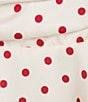 NIA Hyperion Polka Dot Mini Skirt, Color:Ivory - Image 4