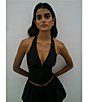 NIA Rae Corset Coordinating Sleeveless Tank Top, Color:Black - Image 5