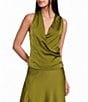 NIA Satin Alondra Coordinating Drape Top - Image 1