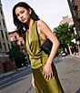 NIA Satin Alondra Coordinating Drape Top - Image 5