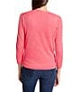 NIC + ZOE 4-Way Knit Open Front 3/4 Sleeve Cardigan, Color:Punch - Image 2