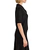 NIC + ZOE Anytime Sequin Split Collared Short Sleeve Polo Sweater - Image 3