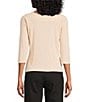 NIC + ZOE Ballet Boat Neck 3/4 Sleeve Tee - Image 5