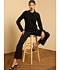 NIC + ZOE Berkeley Wonderstretch Slim Boot Pants, Color:Black Onyx - Image 4