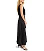 NIC + ZOE Bianca Woven V-Neck Sleeveless Blouson Maxi Dress, Color:Black Onyx - Image 3