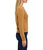NIC + ZOE Cotton-Blend Henley Ruffle Sweater - Image 3
