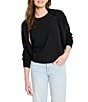 NIC + ZOE Cotton Cashmere Blend Open Front Long Sleeve Shrug Cardigan, Color:Black Onyx - Image 1