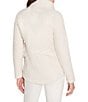 NIC + ZOE Curly Boucle All Year Stand Collar Long Sleeve Jacket, Color:Classic Cream - Image 2