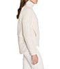 NIC + ZOE Curly Boucle All Year Stand Collar Long Sleeve Jacket, Color:Classic Cream - Image 3