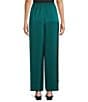 NIC + ZOE Day Gloss Relaxed Wide Leg Pull On Pants, Color:Pine - Image 2