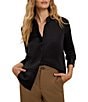 NIC + ZOE Day Gloss Stand Collar Long Sleeve Button-Front Shirt - Image 1