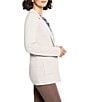 NIC + ZOE Elegant Knit Notch Lapel Long Sleeve Blazer, Color:Sugar Cookie - Image 3