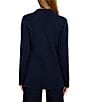 NIC + ZOE Elegant Knit Notch Lapel Long Sleeve Blazer, Color:Dark Indigo - Image 2