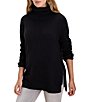 NIC + ZOE Foldover Turtleneck Long Sleeve Side Zip Sweater - Image 1