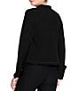 Color:Black Onyx - Image 2 - Fringe Trim Lapel Long Sleeve Snap Cuff Open Front Jacket