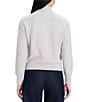 NIC + ZOE High Round Neck Long Sleeve Zip-Up Loopy Knit Jacket - Image 2
