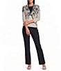 NIC + ZOE Inked Blooms 4-Way Knit 3/4 Sleeve Cardigan - Image 5