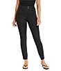 NIC + ZOE Interlock Scuba Pull-On Slim Ankle Riding Pants, Color:Black Onyx - Image 1