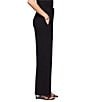 NIC + ZOE Knit Scuba Wide Leg Trouser, Color:Black Onyx - Image 3