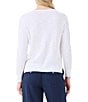 Color:Paper White - Image 2 - Knit V-Neck Long Sleeve Sweater