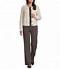 NIC + ZOE Lenox Wide Leg Printed Sleek Stretch Pants - Image 3